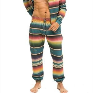 NWT Aviator Nation Blue Serape sweatpants -M